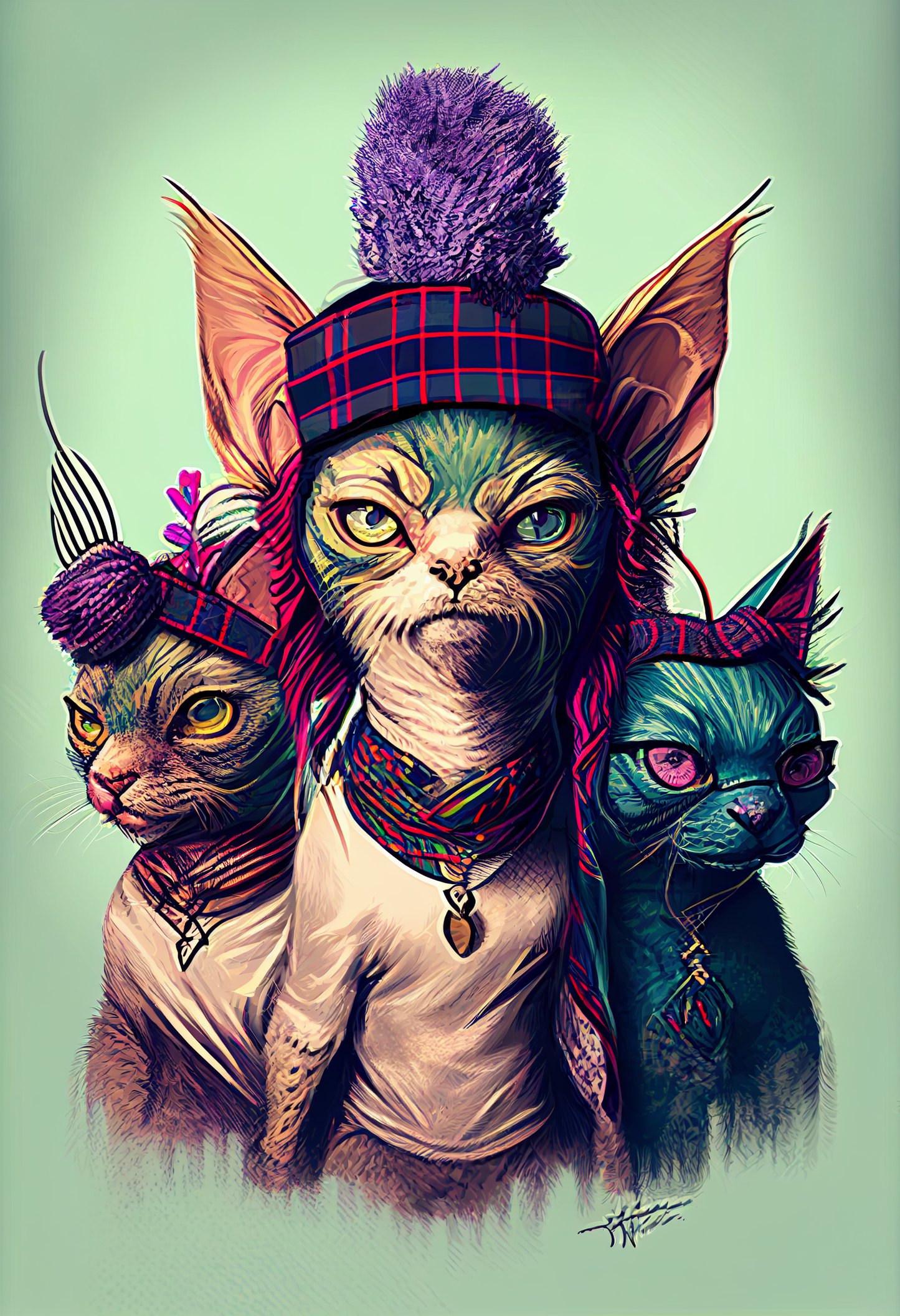 Images - Tartan Cats Collection