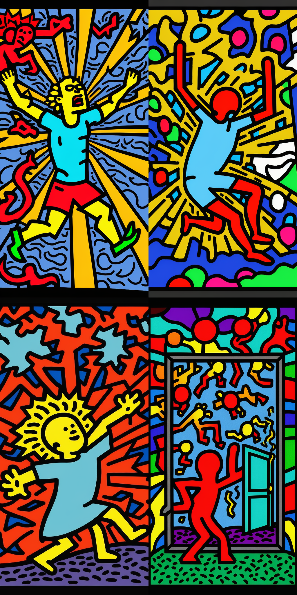 Introducing Imagination Studio's amazing Keith Haring Inspired Images